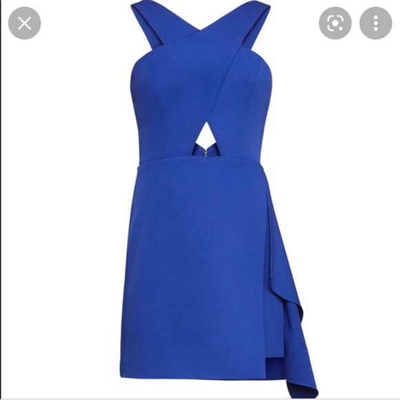 BCBG Qyun Cutout Dress - Blue - Picture 1 of 3